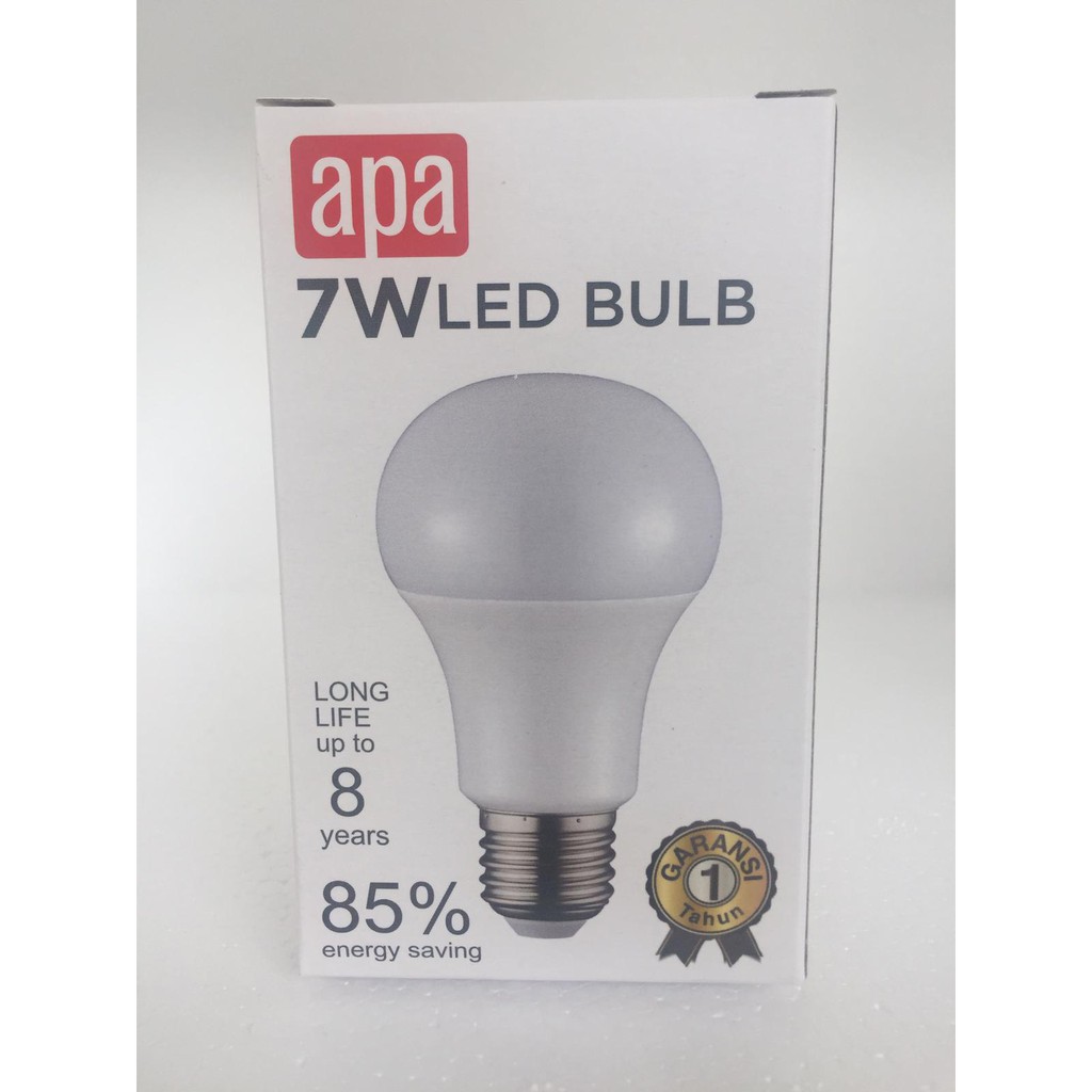 APA Lampu Bohlam LED 7W 6500K 560 LUMENS