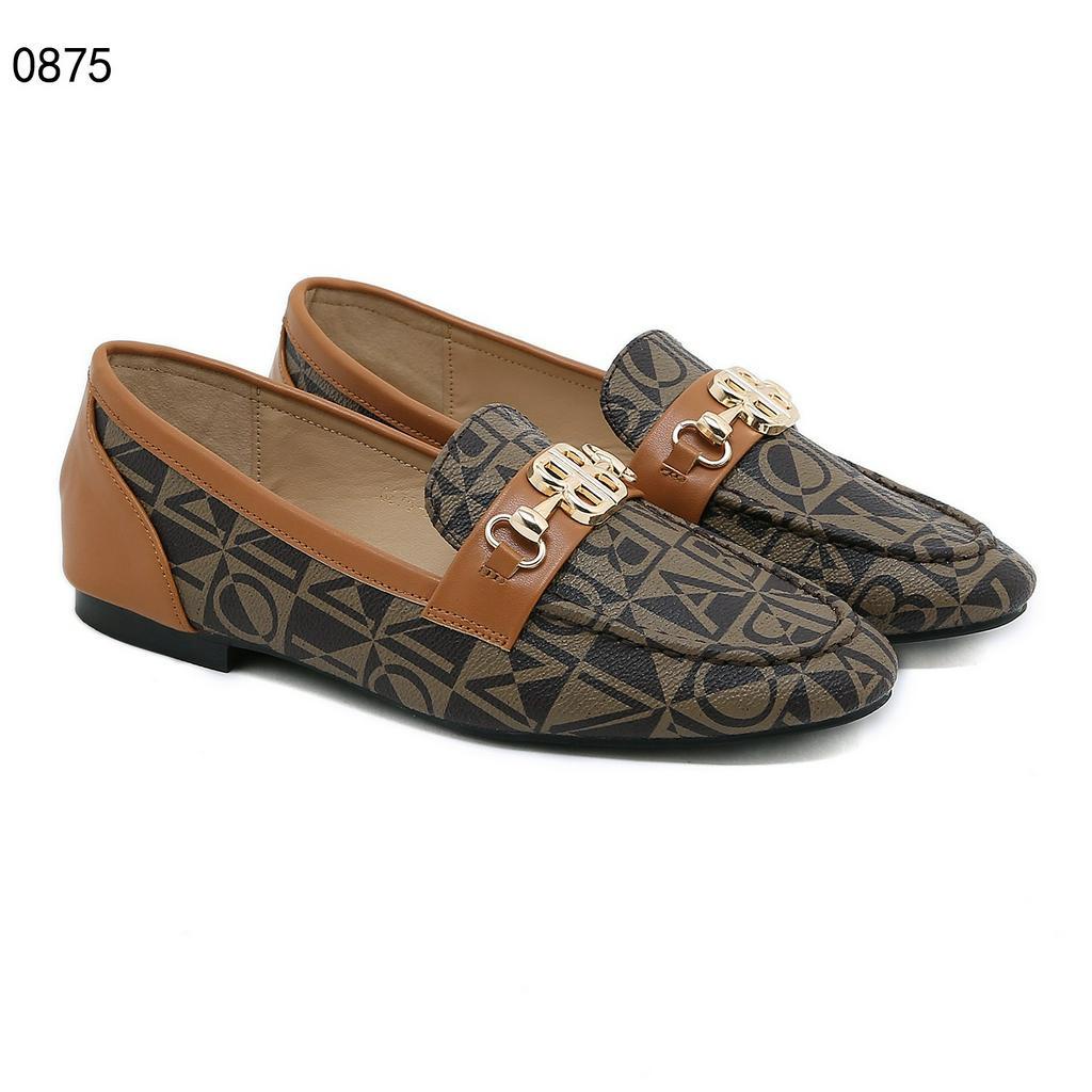 BO 0875 BB-Logo Monogram Loafers Shoes