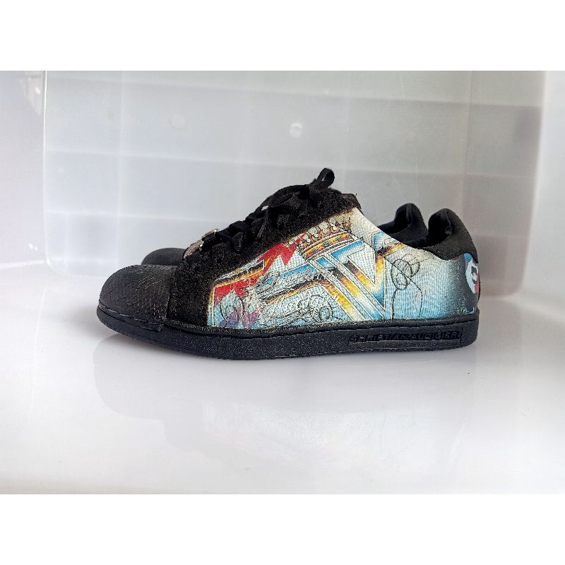 Sepatu preloved second Christian Audigier Opera Print