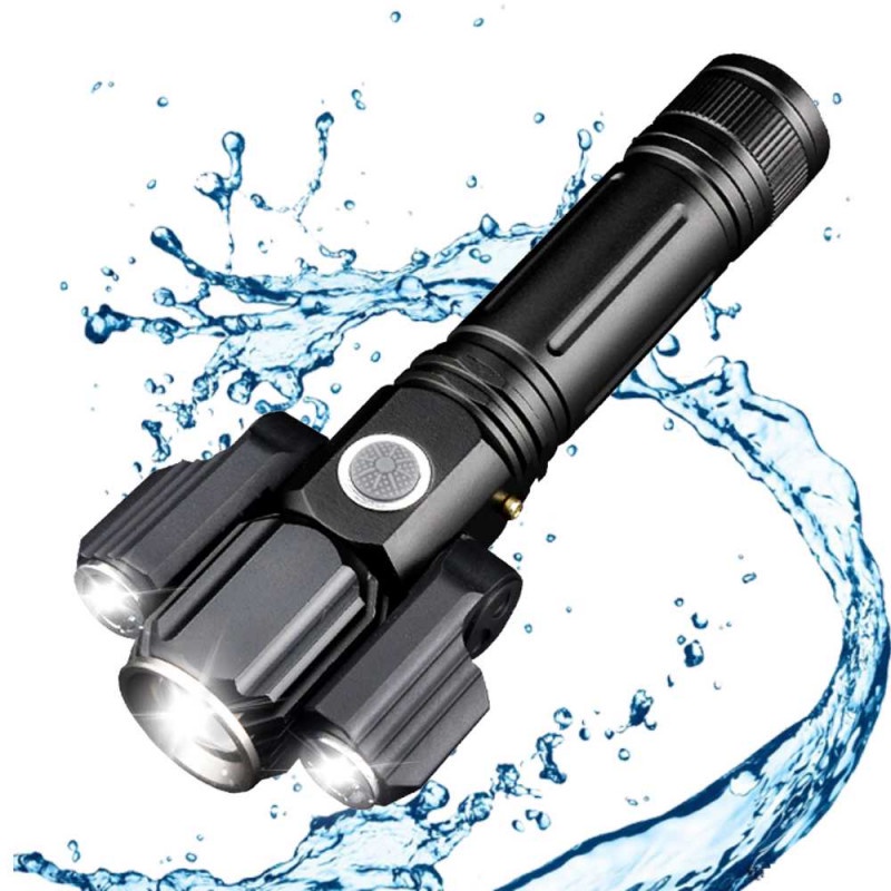 Senter LED Telescopic Zoom Cree T6  XPE 15000 Lumens Waterproof