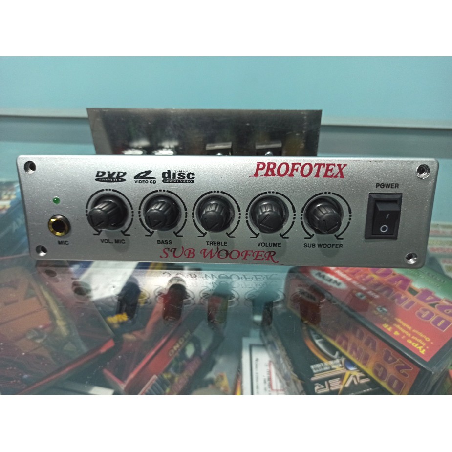 POWER KIT Amplifier MESIN SPEAKER AKTIF KARAOKE PROFOTEX mono silver