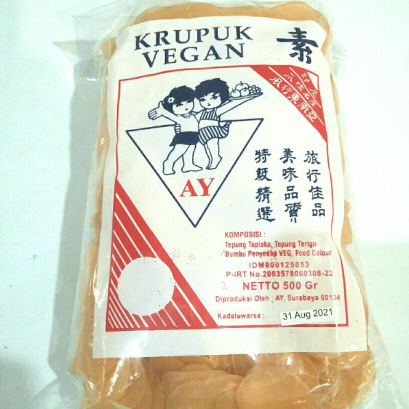 

KERUPUK VEGAN AY,500g
