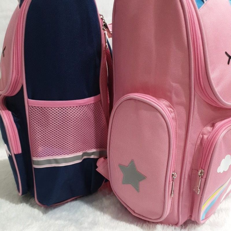 Tas Ransel Anak Sekolah SD Perempuan Panda ukuran Besar Dan Luas 16&quot; Karakter Kuda PONY Kanvas IMPORT