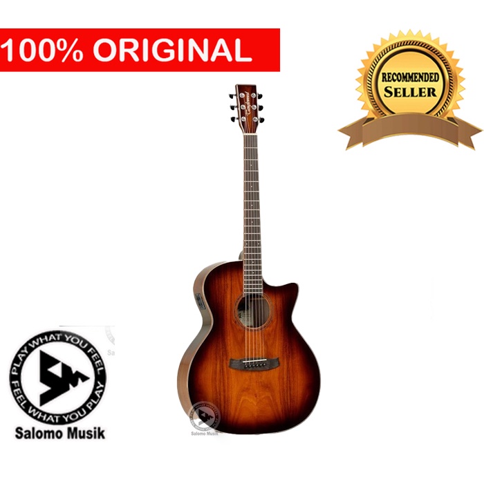 Gitar Akustik Elektrik Tanglewood TW4 E VC KOA Winterleaf Exotic + Softcase Original