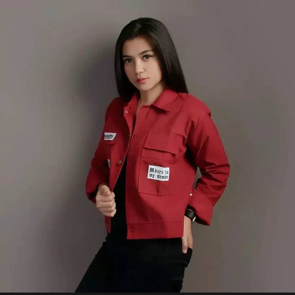 GHC Jaket Wanita Parka /Jaket Remaja / Parka Note Kekinian