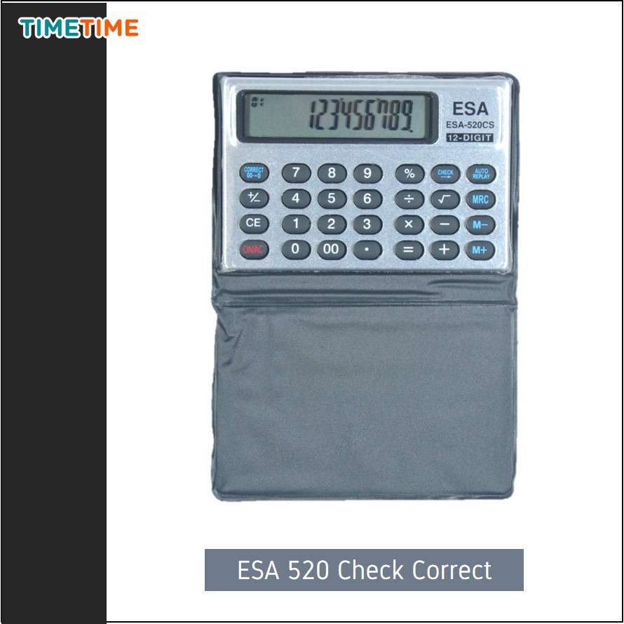 Kalkulator Check Correct 12 Digits MURAH Ada Cover FREE BATERAI Calculator 520CS