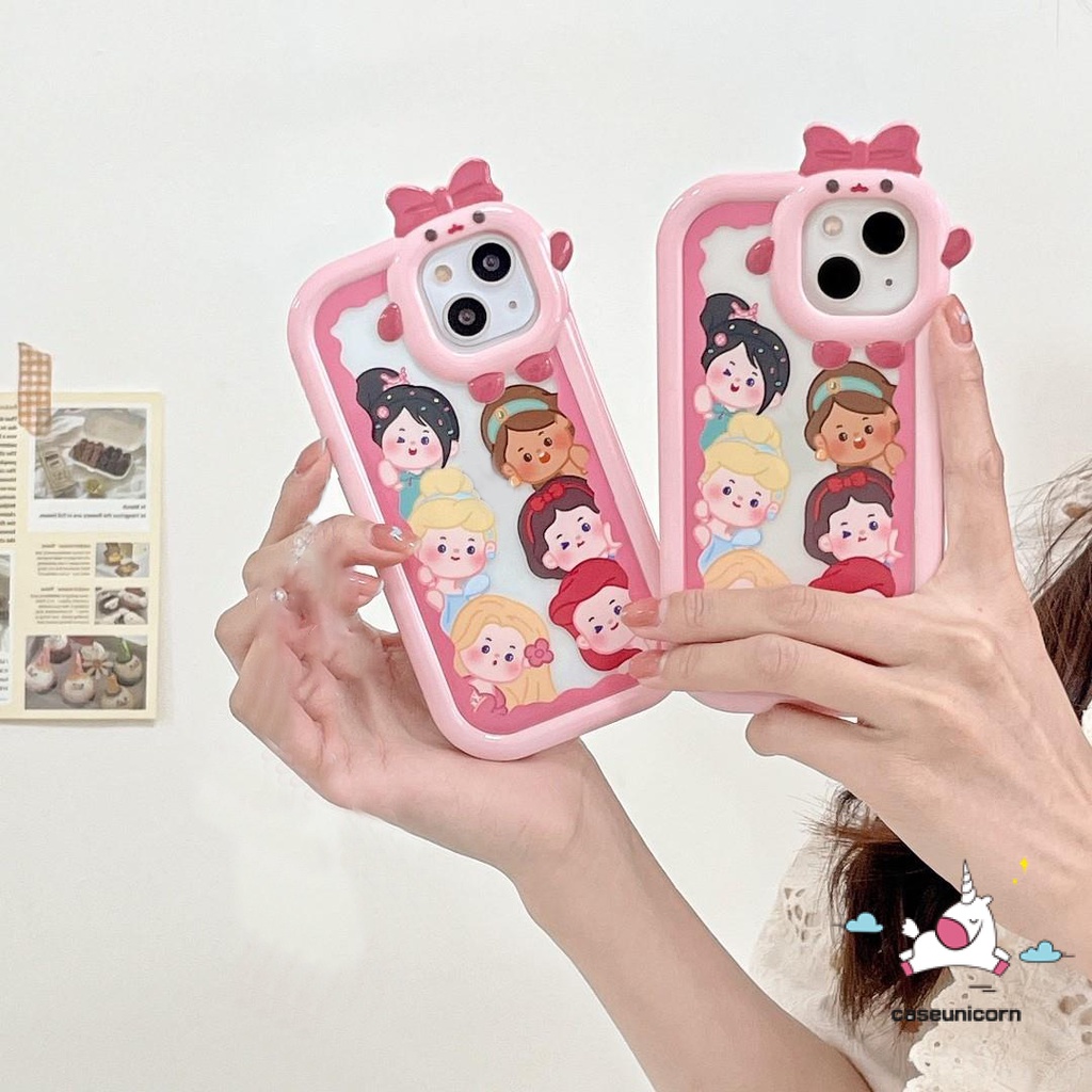 Soft Case Motif Kartun Disney Princess Untuk iPhone XR 11 13 12 14 Pro MAX 7 8 Plus 6 6S 14 Plus X XS MAX SE