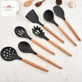 Set Sendok  Spatula dengan Bahan Silikon Anti Lengket dan 