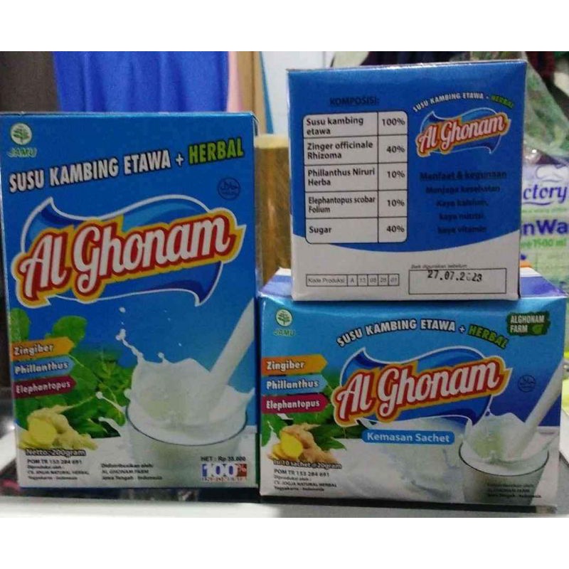 ALGHONAM SUSU KAMBING ETAWA 200gr Kemasan Baru BPOM