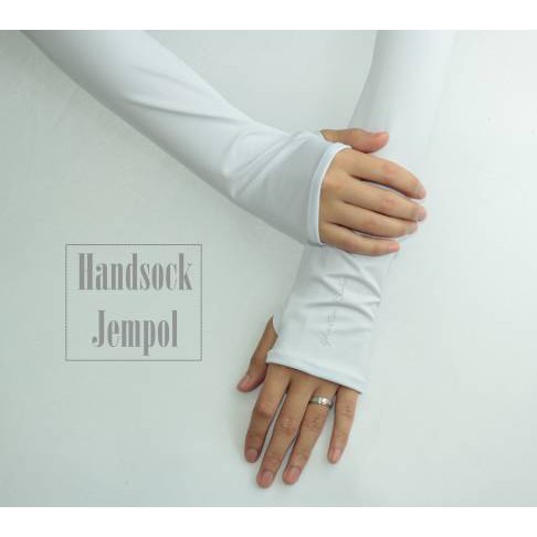 MANSET HANDSOCK JEMPOL POLOS SARUNG KAOS TANGAN LENGAN ALL SIZE - SEPASANG