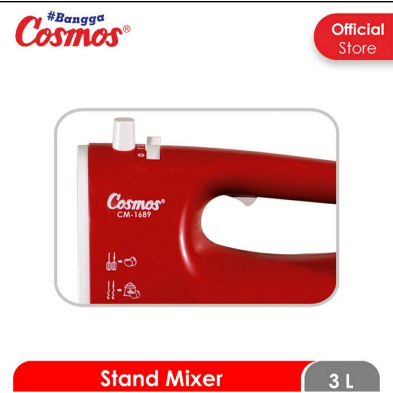 Mixer Com Cosmos CM 1689 Mixer Dudukan Cosmos 1689 Pengaduk Adonan Telur Cosmos Stand Mixer Cosmos