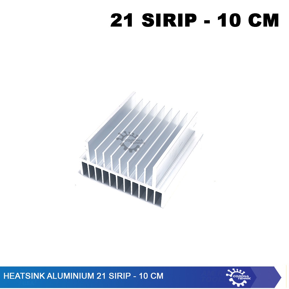 21 Sirip - 10 cm - Heatsink Aluminium