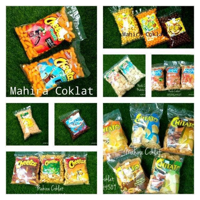 

Snack kiloan/ snack indofood / chikiball / jetz coklat/ chitato / cheetos / Lays 200gr