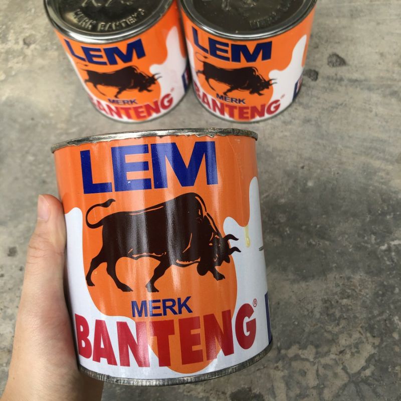 Lem Aibon / Lem HPL /  Lem Kuning Merk Banteng isi 500gr