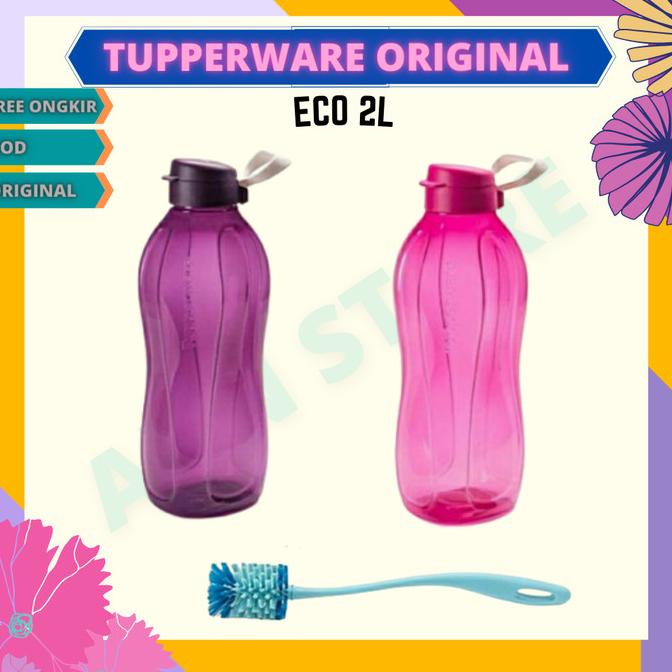 Promo Botol Minum Tupperware 2L / Sikat Tempat Minum 2 Liter Eco Bottle
