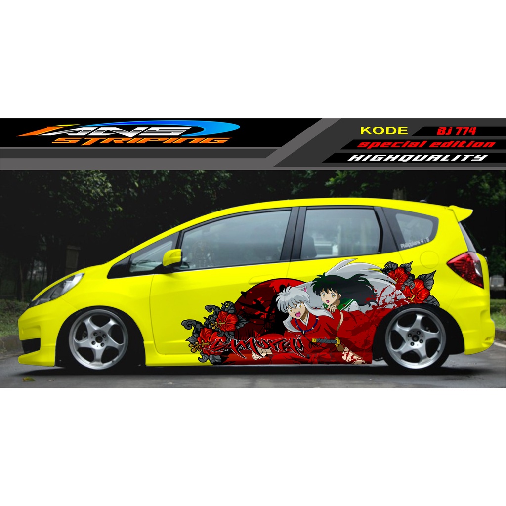 VARIASI STICKER MOBIL JAZZ BRIO AVANZA SIGRA YARIS / STIKER VARIASI MOBIL / MODIF STICKER MOBIL 620