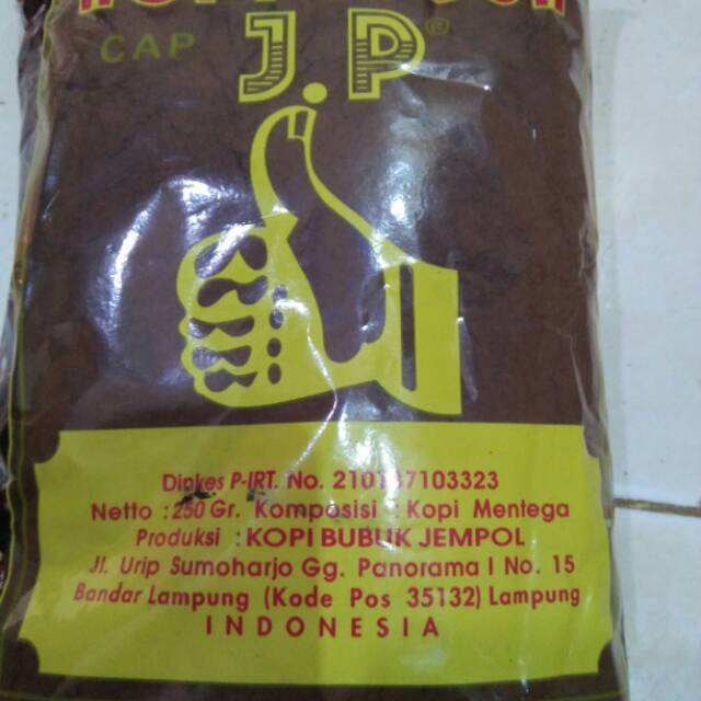 

KOPI BUBUK LAMPUNG cap JP 250 gram