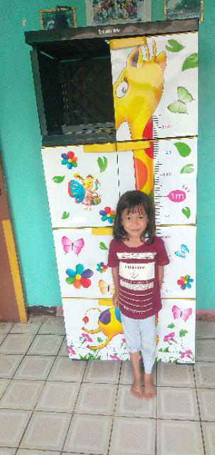 Lemari Plastik Lemari Pakaian Homey Premium Jerpah Susun 4 (jumbo)