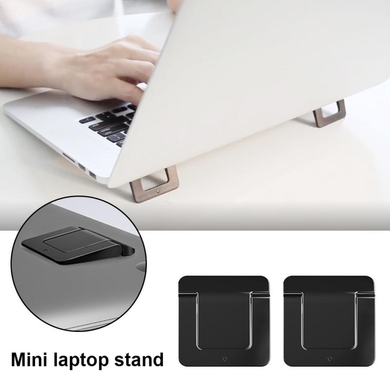 1 Pasang Bracket Stand Riser Pendingin Laptop / Notebook Universal Mini Portable Adjustable Bahan ABS