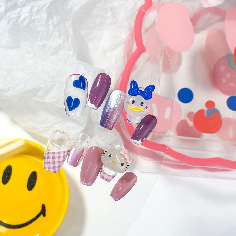 Agustinina Perhiasan Nail Art Resin Warna Kelinci Lucu Bebek Jepang DIY Ornamen