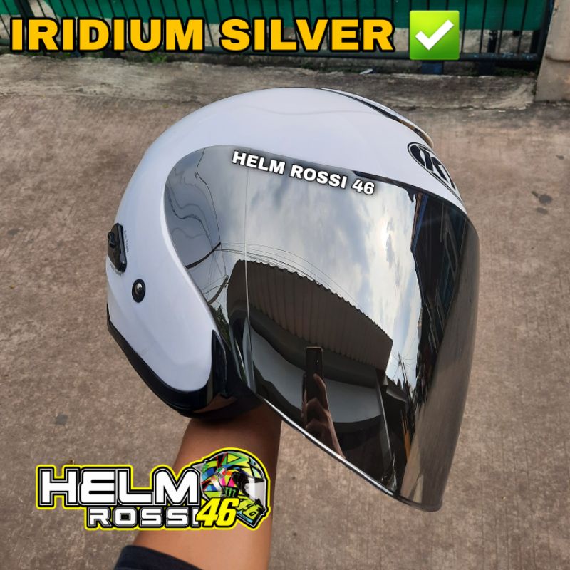Visor KYT Kyoto INK Dynamic Venom Gratis Rachet Iridium Blue Red Gold Merah Gold Silver Tanpa Rachet