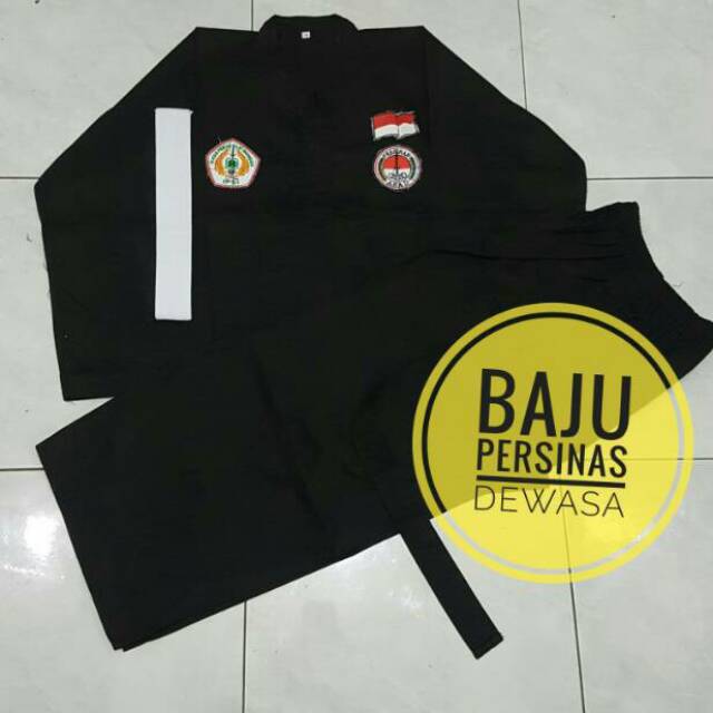 baju seragam persinas asad DEWASA WARNA HITAM S-XXL