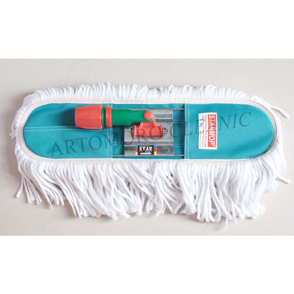 Refill Lobby Pel Lantai Benang Katun Mop Uk. 45 Pembersih Rumah Lantai Keramik Bersih Cepat Kering S