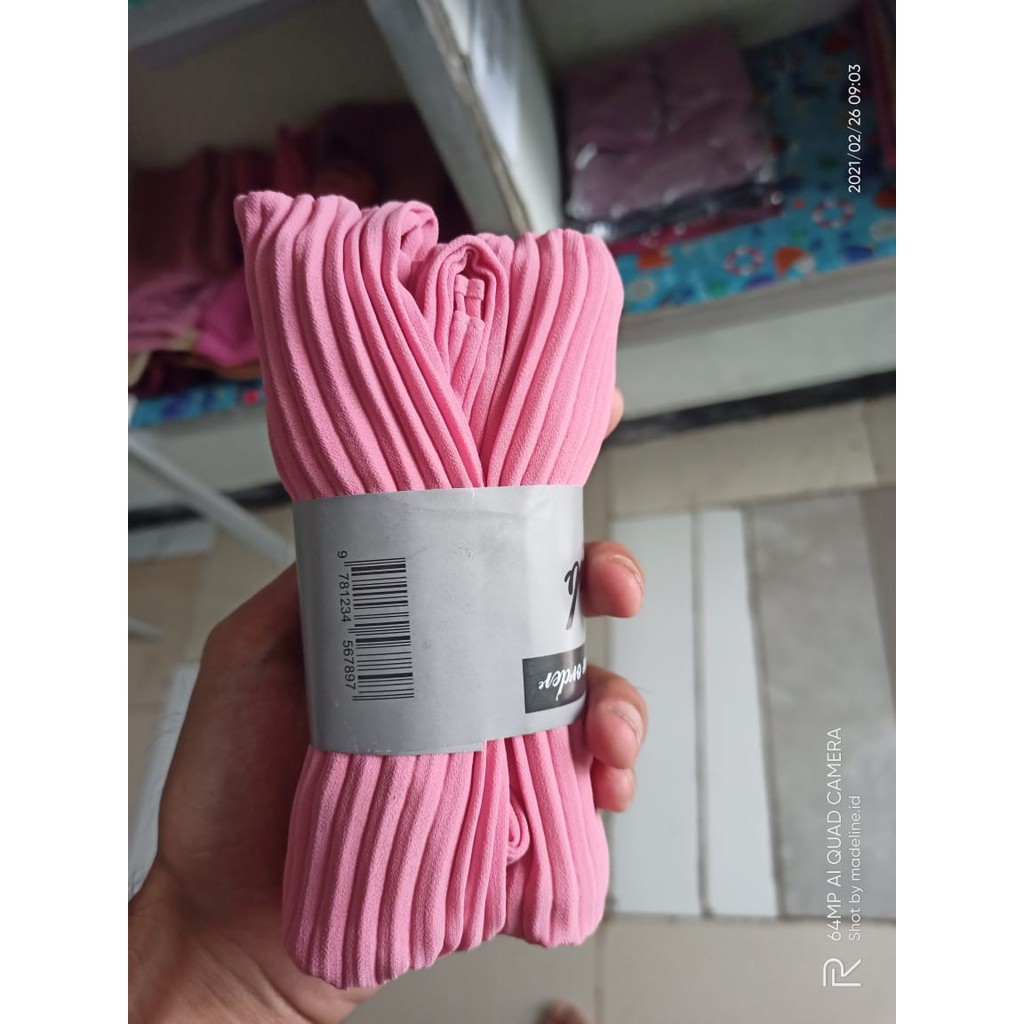 Pashmina plisket FULL ceruty armany (GROSIR) /Pashmina plisket ceruty bebydoll premium/hijab premium-bebypink