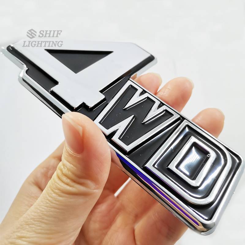 1pc Stiker Emblem Logo 4WD Bahan ABS Untuk Bagasi Belakang Mobil Mitsubishi Pajero V31