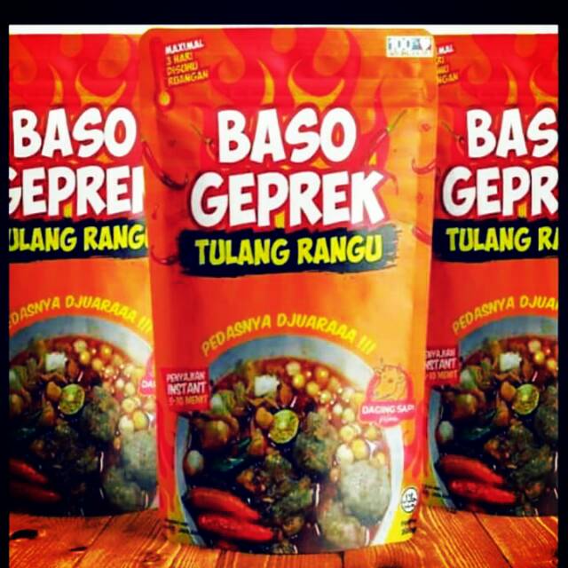 

Baso geprek tulangrangu