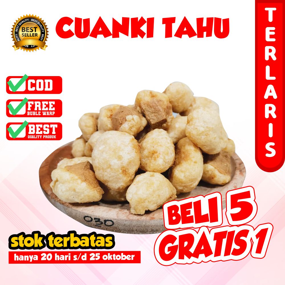 

CUANKI TAHU 100Biji BATAGOR KERING TERMURAH CUANKI BANDUNG TOPING BASO ACI CUANKI LIDAH PILUS CIKUR