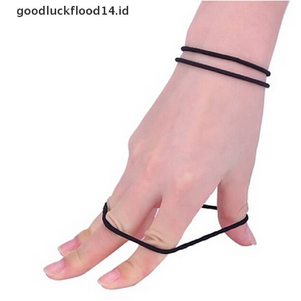 [OOID] 40 PcsBlack Elastic Rope Ring Hairband Women Girls Hair Band Tie Ponytail Holder ID