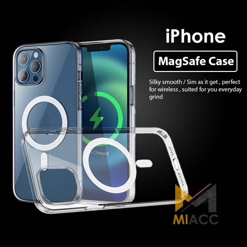 Case Casing Untuk Iphone Magsafe Magnet Magnetic 7 8 X Xr Xs 11 12 13 14 Pro Max Bening