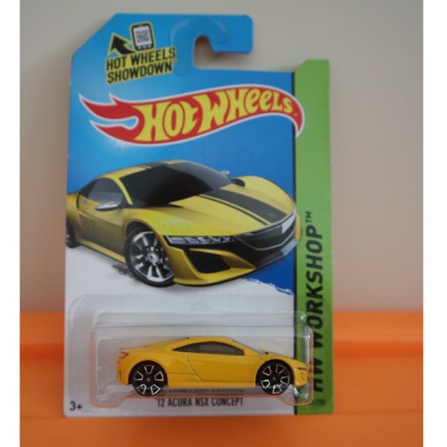 Hot Wheels 12 Acura NSX Concept-Yellow