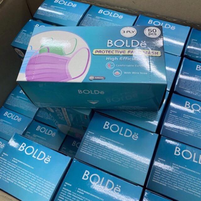 Paket Reseller Masker Protective BOLDe isi 50 box ( 2500 pcs)