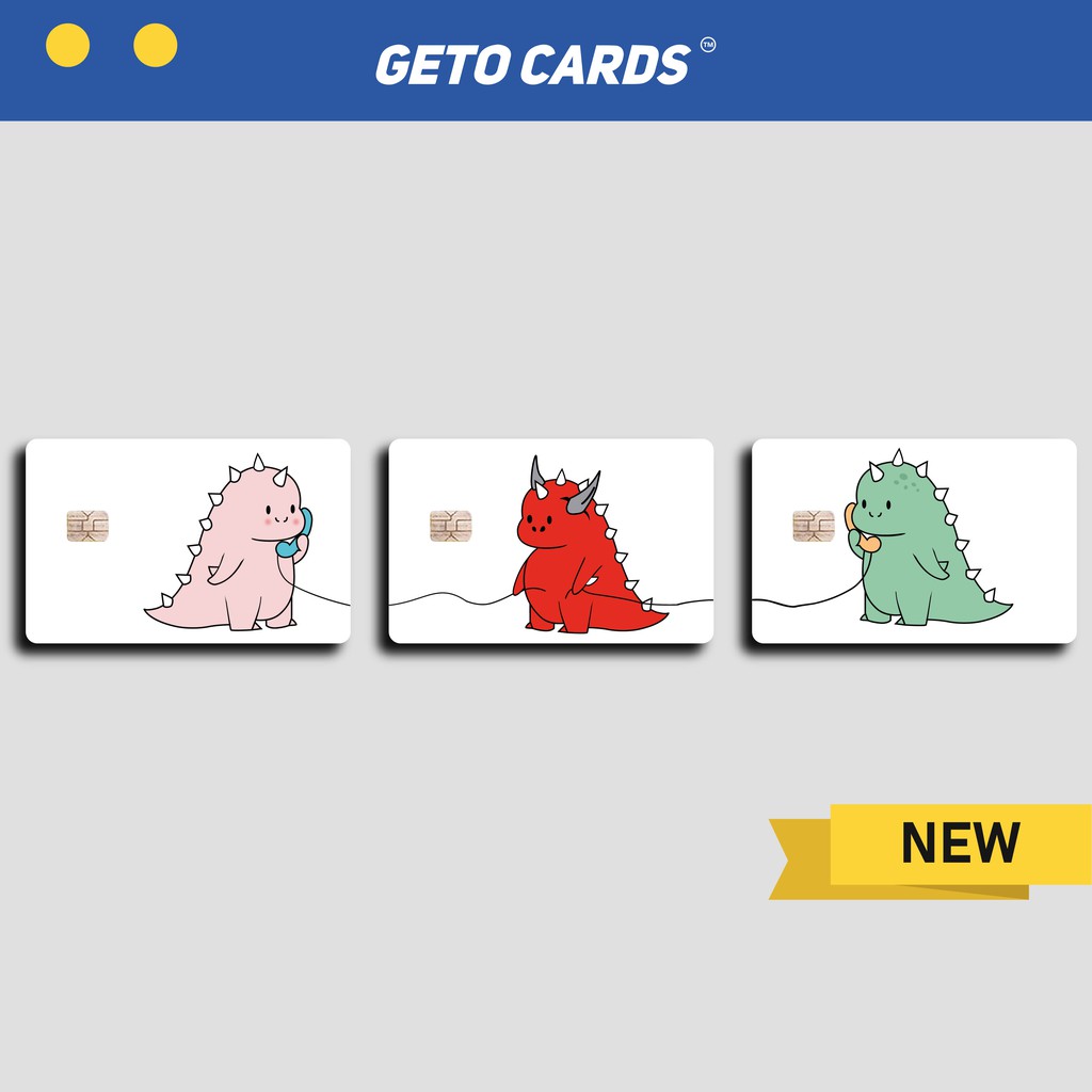 

Stiker Sticker Skin Kartu Atm Couple Dino | Getocard Geto Cards