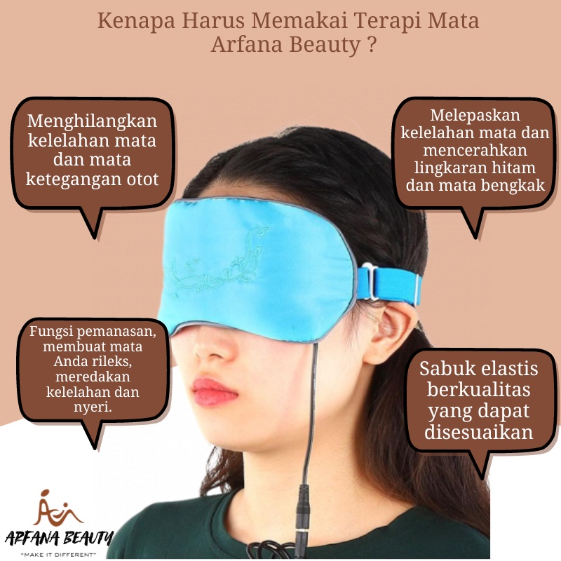 Eye Massager Alat Pijat Mata USB Infrared Hot Compress Steam Eye Mask Perawatan Tubuh