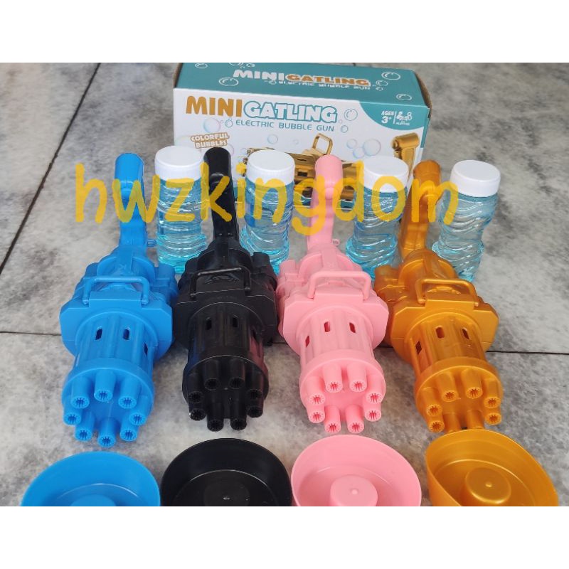 BUBBLE GUN / PUSTOK BUBBLE / GATLING GUN / MAINAN BUBBLE / MAINAN ANAK