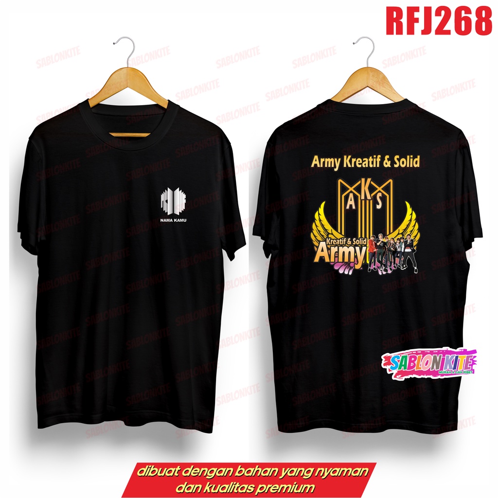 MURAH!!! KAOS ARMY KREATIF SOLID BANGTAN RFJ268