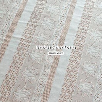 Kain Kebaya Brokat Kain Brukat Salur Motif Lotus