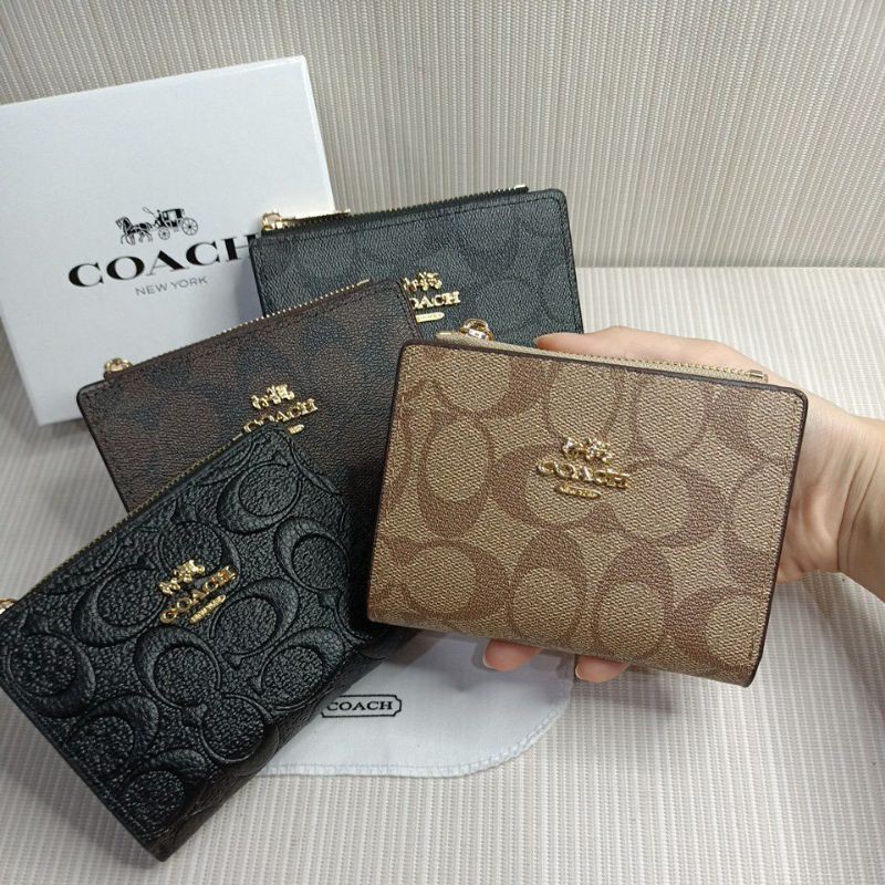 Dompet wanita C signature mini with box + dustbag (L2zipper)