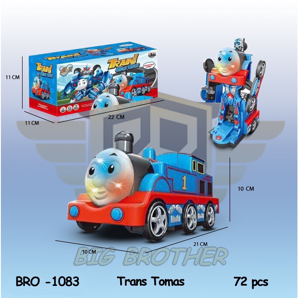 HLSmobilrobot-BRO1083 KERETA ROBOT THOMAS KERETA TRANSFORMERS THOMAS