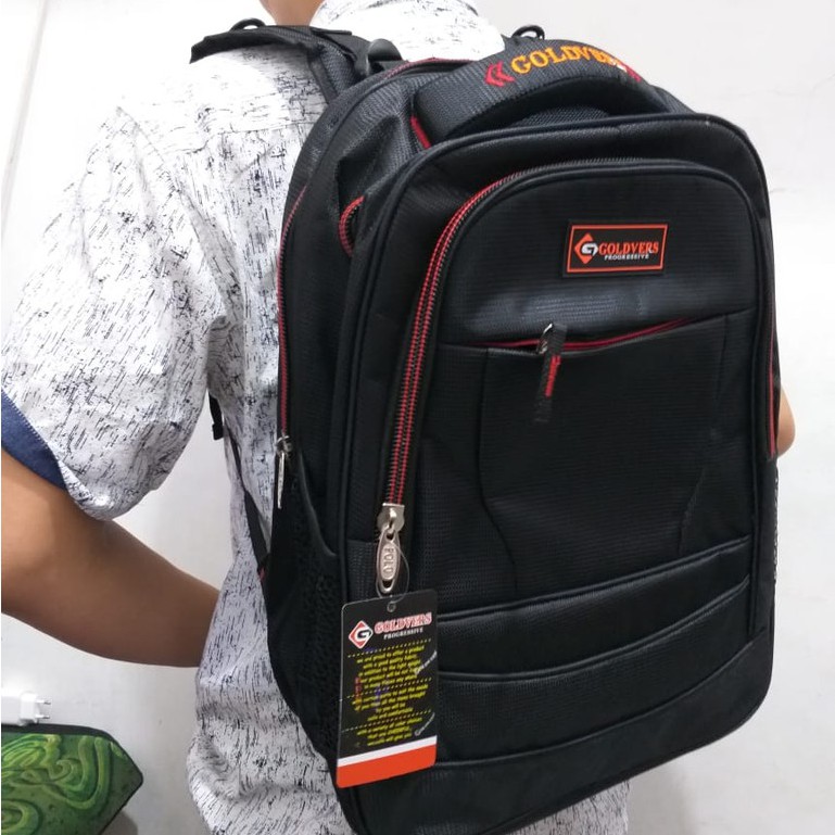 POLO GOLDVERS Ransel Kerja ORIGINAL Tas Sekolah Anak Laki Laki Free Raincover BackPack IMPORT