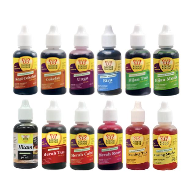 

KOEPOE KOEPOE PEWARNA MAKANAN 30ml/KOEPOE2 PEWARNA KUE/FOOD COLOURING (30ml)