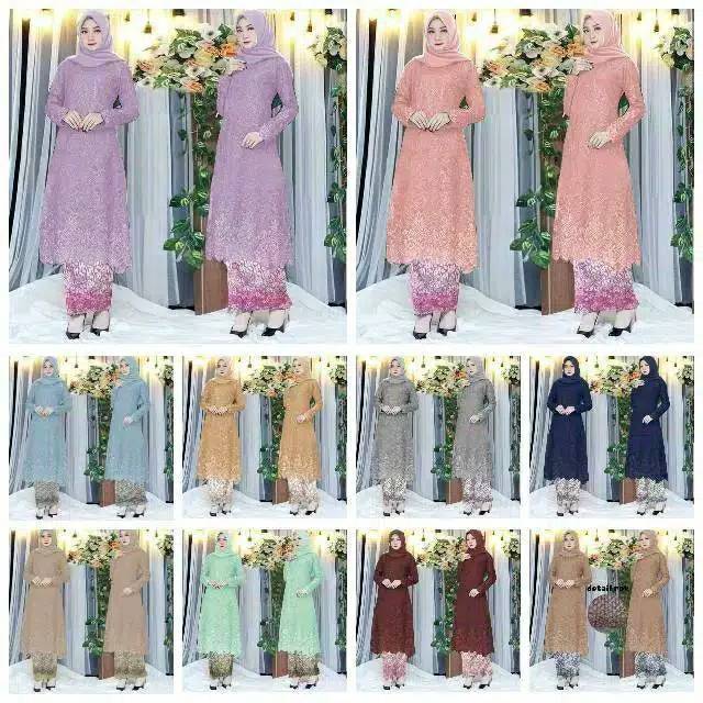 TUNIK BAHAN FULL TILE BORDIR MUTIARA