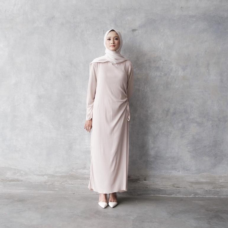 PML.25Au22ᴱ • LILLY DRESS / knit dress / slim dress / dress tali serut / dress rib knit / inner dres