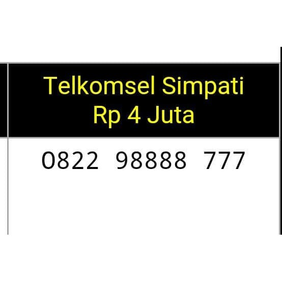 NOMOR CANTIK(0822 98888 777)TSEL SIMPATI,TRIPLE 777#y