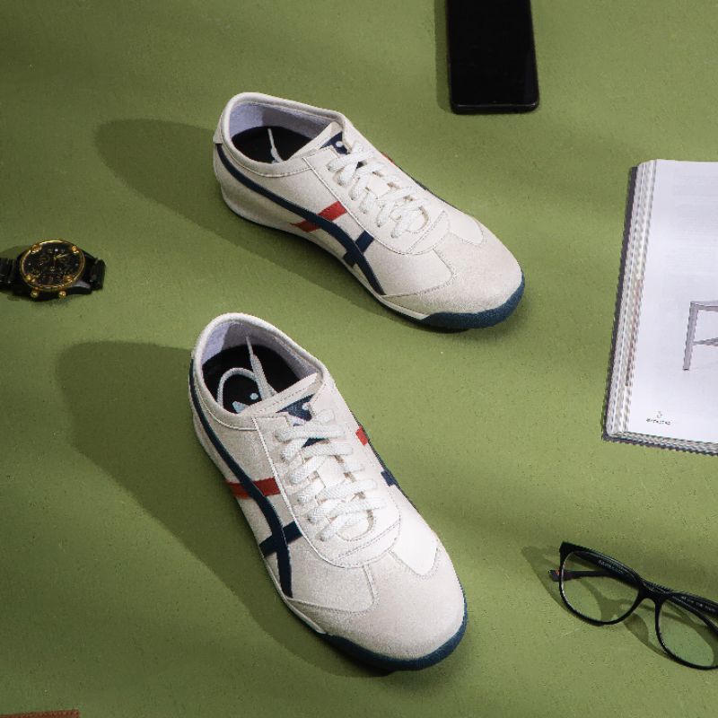 Niel Sepatu Putih Sneakers Pria Tali Fredy Synthetic Leather