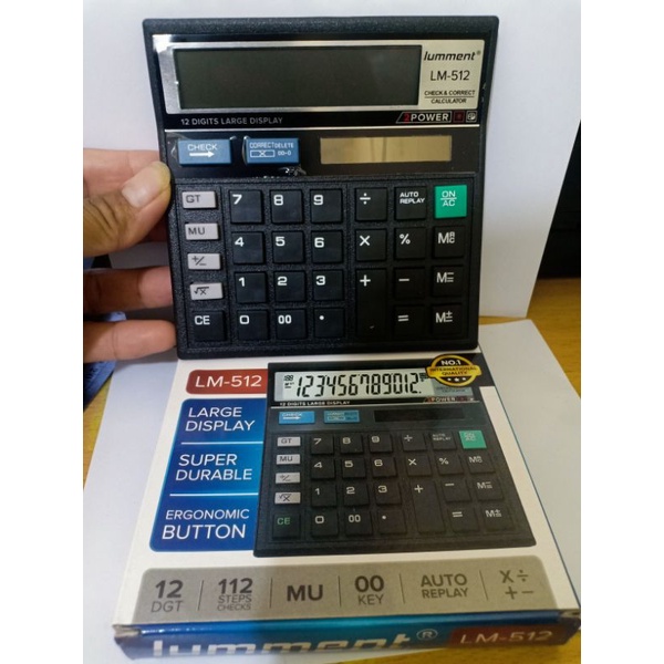 Kalkulator CT 512 12 Digit -Kalkulator Check / Kakulator Dagang Besar  / Calculator CT 512 MURAH