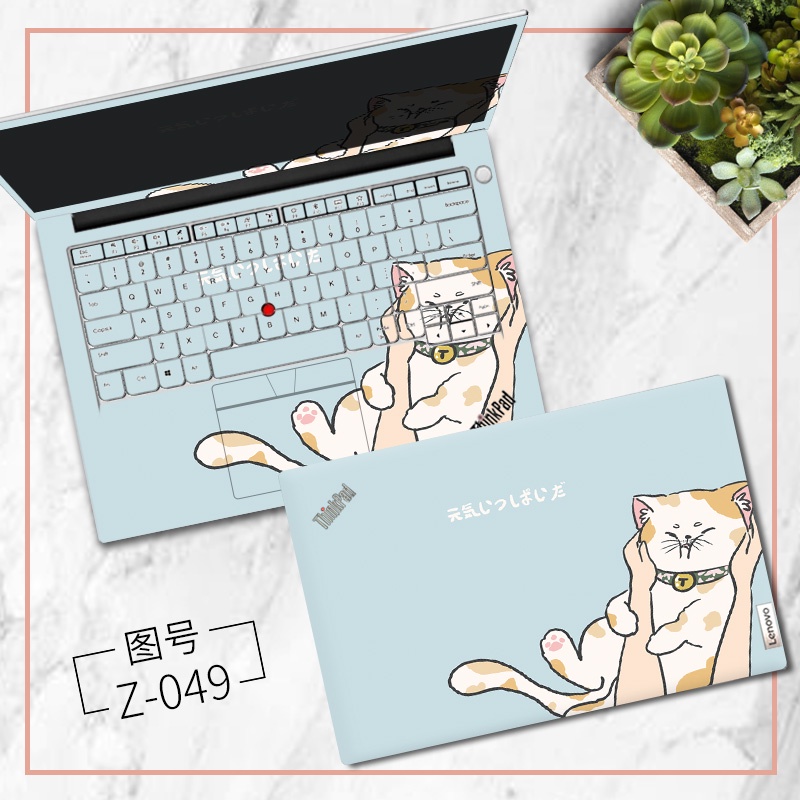 3 Pcs Stiker Pelindung Keyboard Laptop Lenovo Thinkbook 16P G2 + E14 Gen 2 X1 carbon 2021 Gen9 Motif Print Kartun